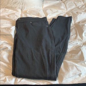 Black denim leggings